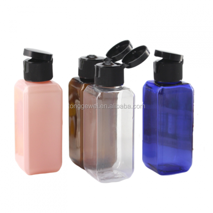 Botella ambarina cuadrada del animal doméstico con mejores ventas 250ml con la venta al por mayor del casquillo del top del tirón