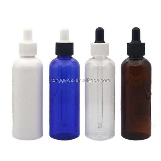 botellas redondas plásticas del animal doméstico transparente de encargo de 10Ml 15Ml 20Ml 30Ml 50Ml 60Ml 100Ml con el dropper