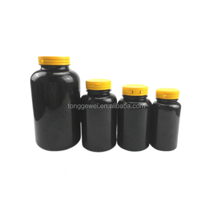 Las botellas plásticas farmacéuticas de Amber Black Frosted 120cc 150cc 200cc 250cc 300cc 500cc 750cc del animal doméstico con mejores ventas de la píldora venden al por mayor