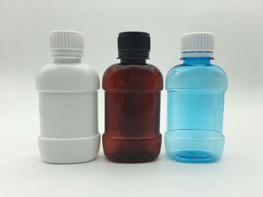 Rosa plástico Mini Mouthwash Bottles Flat 250ml del PE